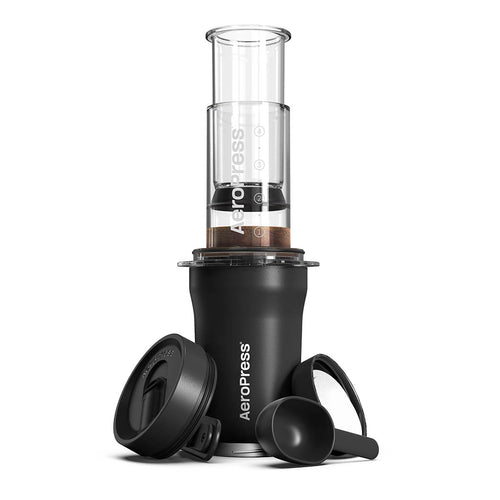 AeroPress GO Plus Travel Coffee Press AeroPress 15PLBK05 Coffee Makers One Size / Black