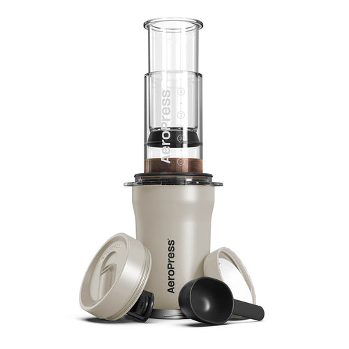 AeroPress GO Plus Travel Coffee Press AeroPress 15PLCR05 Coffee Makers One Size / Cream