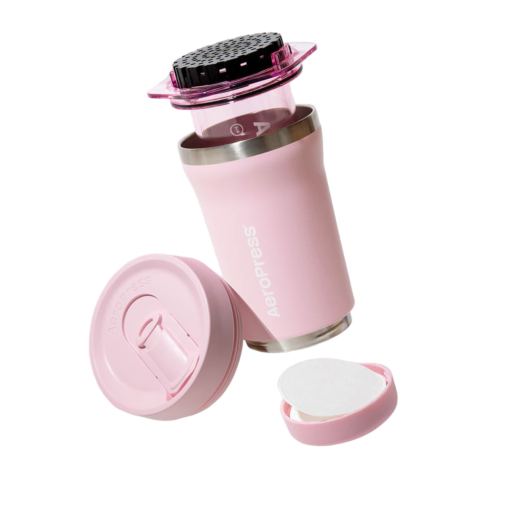 AeroPress GO Plus Travel Coffee Press AeroPress 15PLPK05 Coffee Makers One Size / Pink