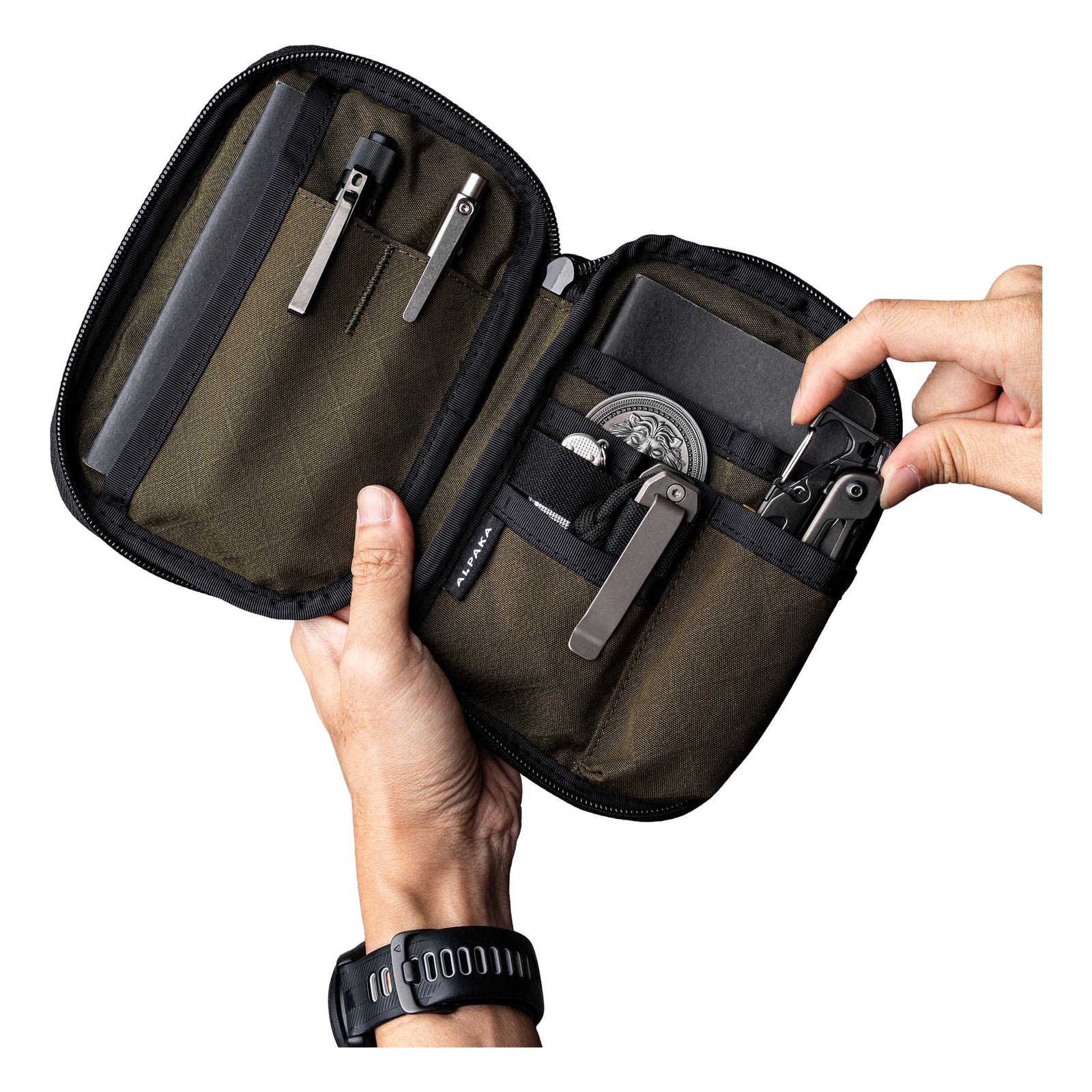 Admin Pouch Pro Alpaka AD010270522 Pouches 0.5L / Army Green | Axogrid 300D
