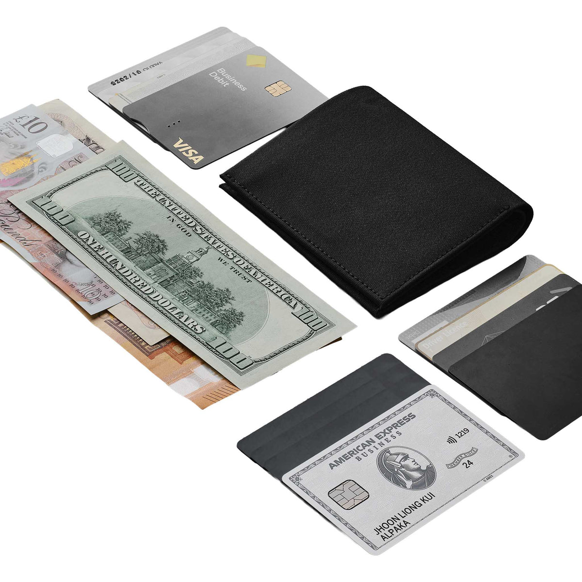 Ark Bifold Cash Wallet Alpaka AD010620121 Wallets One Size / Black | Axoflux 300D