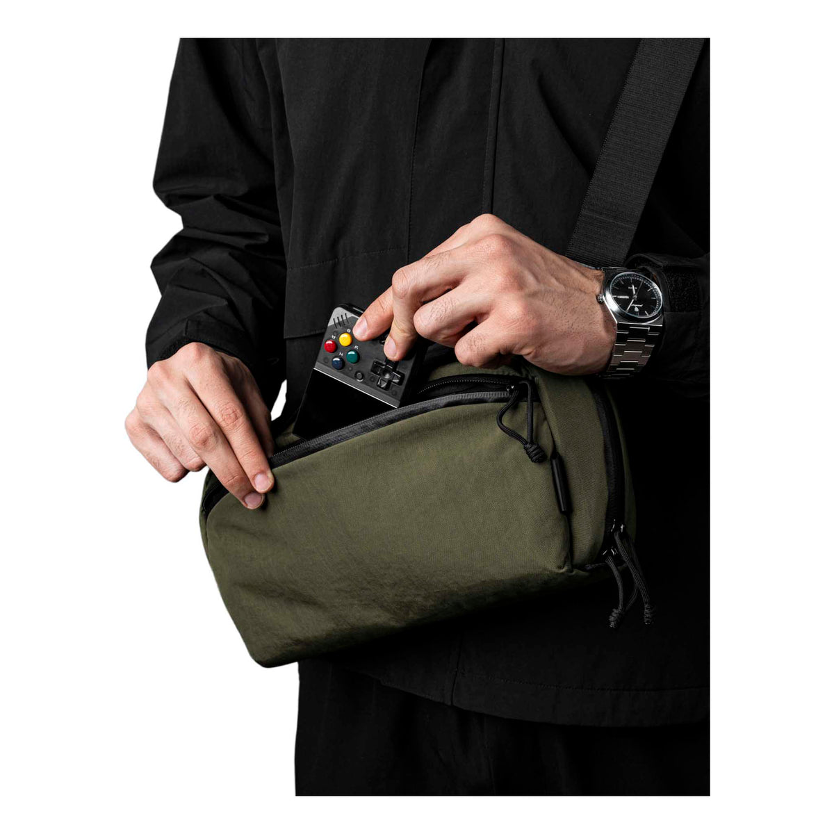 Eclipse Gaming Sling Alpaka AD010980531 Sling Bags One Size / Green | Axoflux 400D Washed Nylon