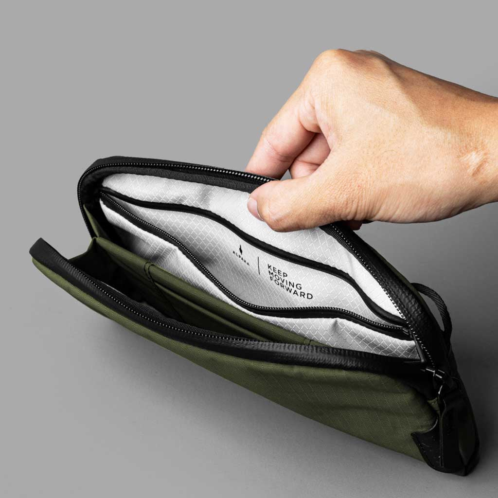 Flight Pouch Alpaka AA010510518 Pouches 300ml / Green | Axoflux 210D