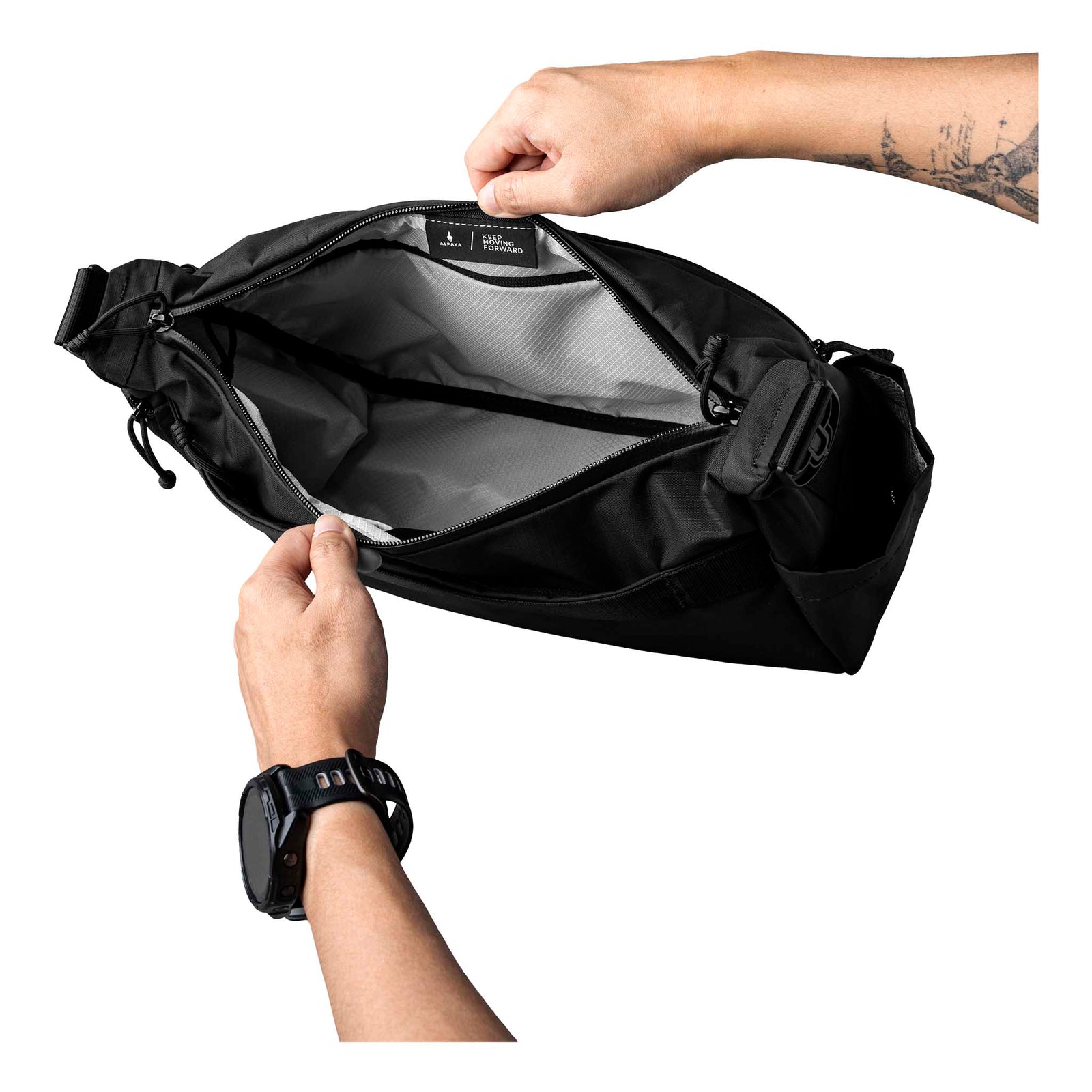 Flight Satchel Alpaka AD010860118 Satchels One Size / Black | Axoflux 210D