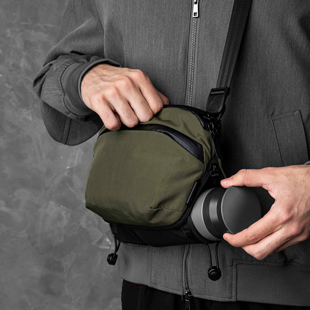 Flight Sling Pro Alpaka AA010870524 Sling Bags 2.5L / Green Axoflux 400D Ripstop Nylon