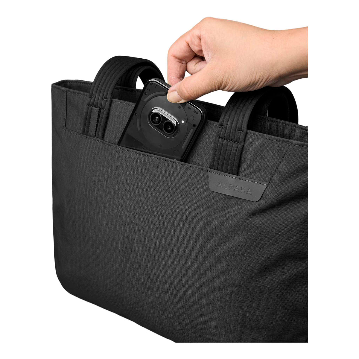 Flight Tote (S) Alpaka AD011010124 Tote Bags One Size / Black Axoflux 400D Ripstop Nylon