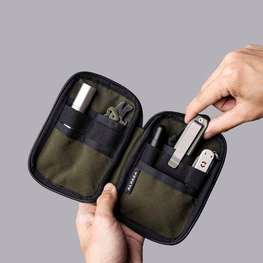 alpaka gear hub pouch Alpaka | HUB Pouch Pro | Edc Organiser Pouch | Army Green | Axogrid 300D