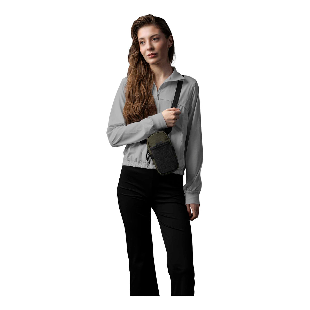 Modular Shoulder Pocket Max Alpaka AD010930531 Phone Pockets Max / Green | Axoflux 400D Washed Nylon