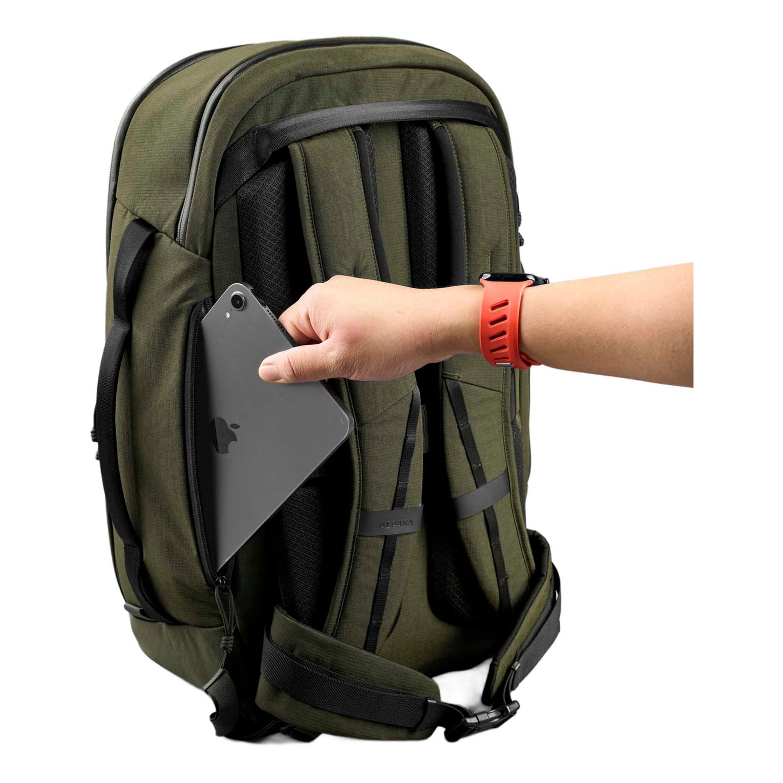 Traverse Backpack 38L Alpaka AA010900524 Backpacks 38L / Green Axoflux 400D Ripstop Nylon