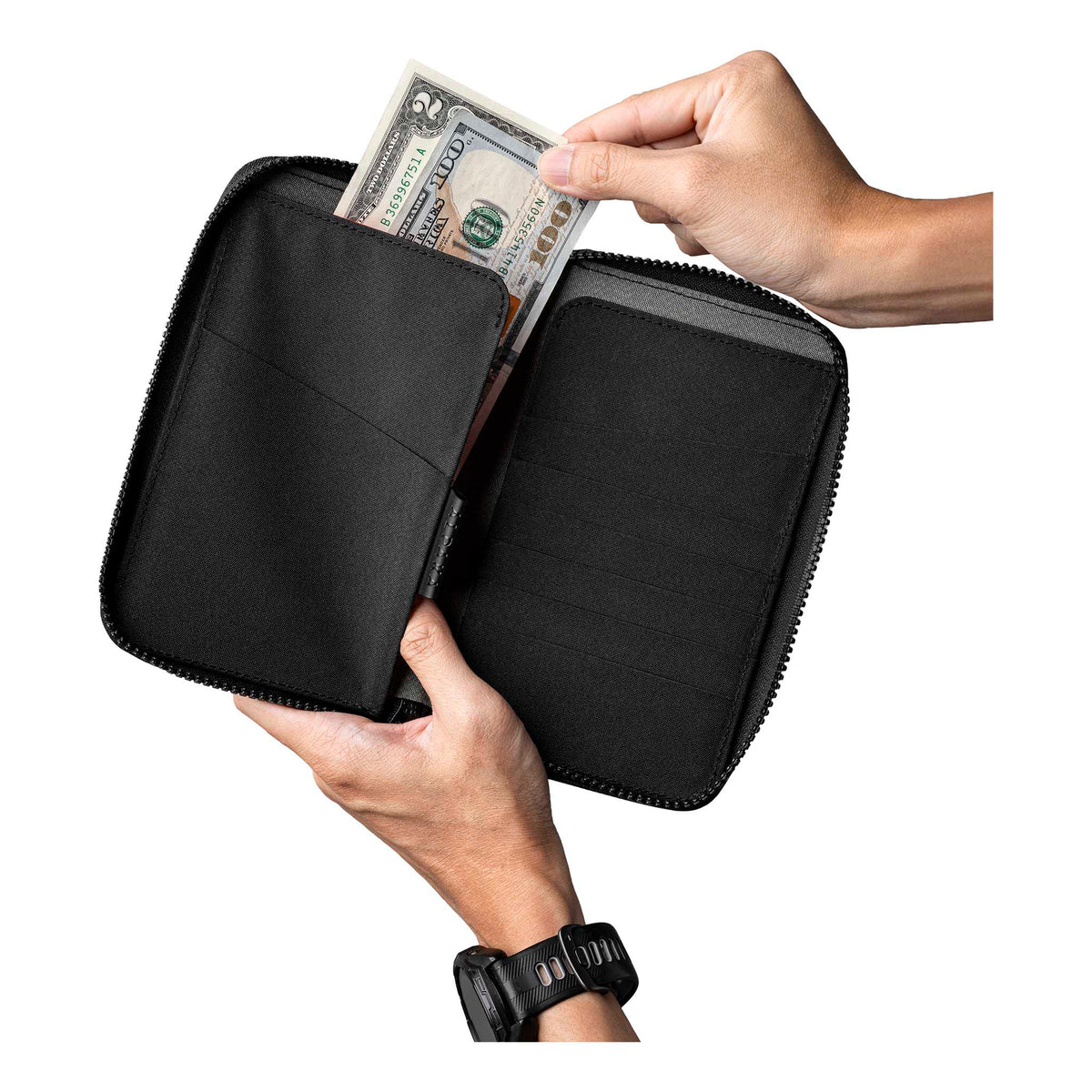 Zip Passport Wallet Alpaka AD010860122 Wallets One Size / Black | Axogrid 300D