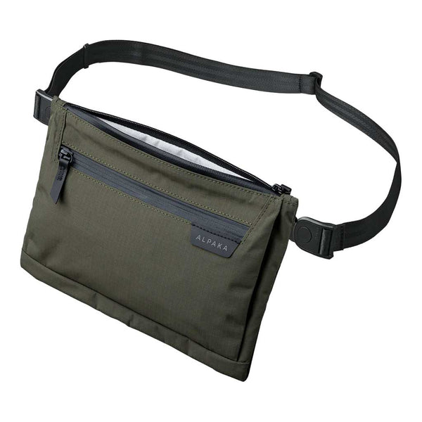 Zip Pouch Max v2 Alpaka AD010650518 Sling Bags 2L / Green | Axoflux 210D
