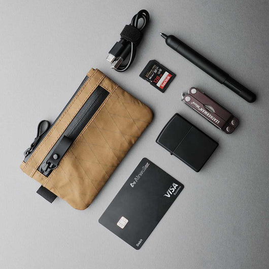 Alpaka | Zip Pouch | Money Pouch | Coyote Brown | X-Pac VX21