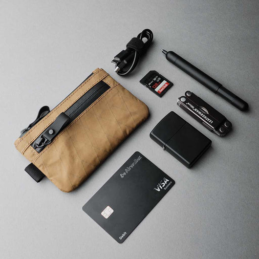 Alpaka | Zip Pouch | Money Pouch | Coyote Brown | X-Pac VX21