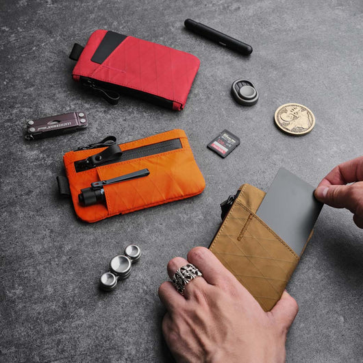Alpaka | Zip Pouch Pro | Money Pouch | Hot Orange | X-Pac VX25