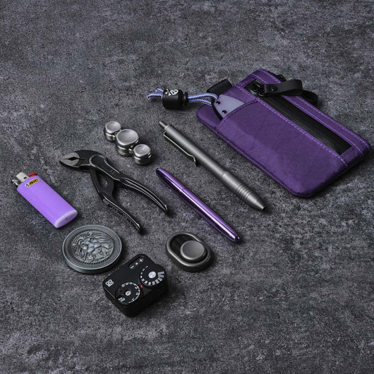 Alpaka | Zip Pouch Pro | Money Pouch | Vivid Bright Purple