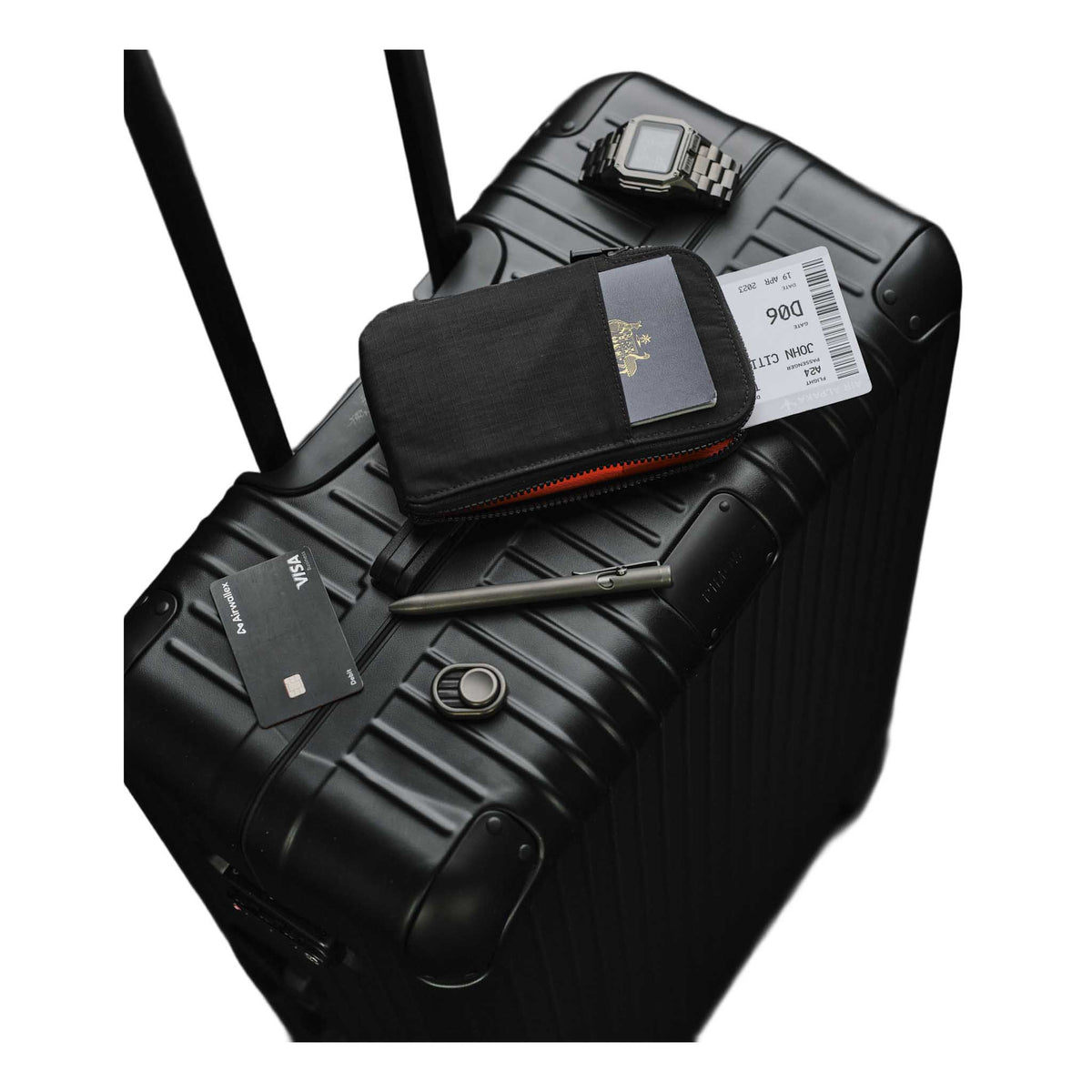 Zip Travel Wallet Alpaka AD010590118 Wallets One Size / Black | Axoflux 210D