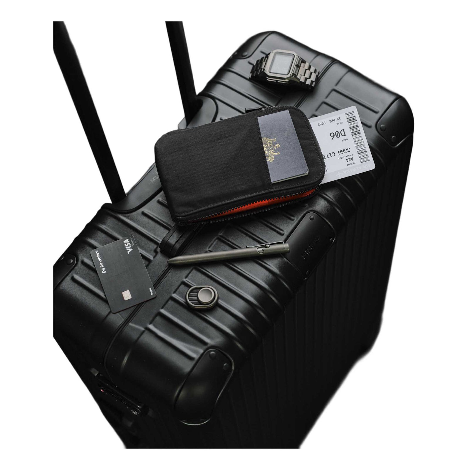 Zip Travel Wallet Alpaka AD010590118 Wallets One Size / Black | Axoflux 210D