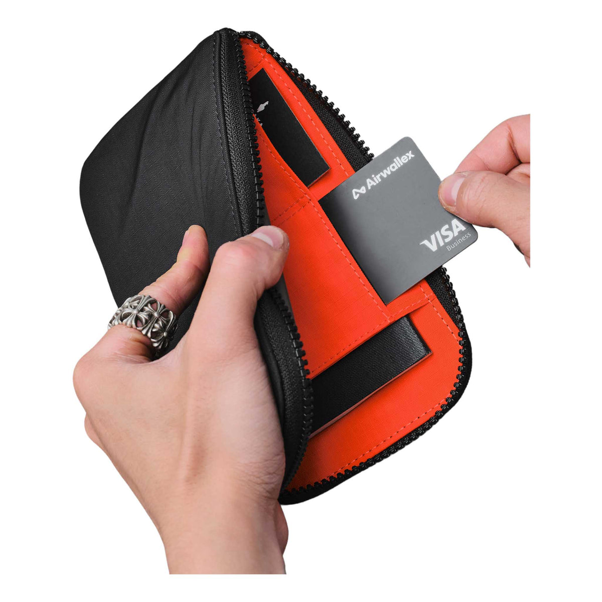 Zip Travel Wallet Alpaka AD010590118 Wallets One Size / Black | Axoflux 210D