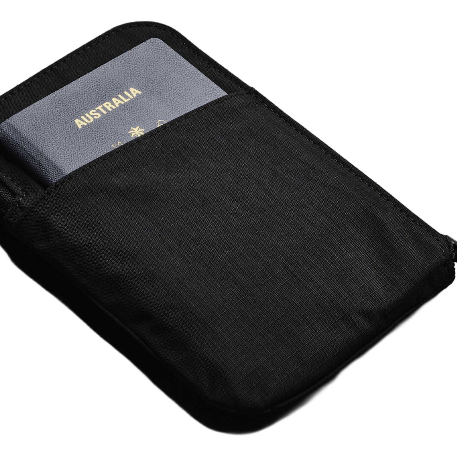 Zip Travel Wallet Alpaka AD010590118 Wallets One Size / Black | Axoflux 210D