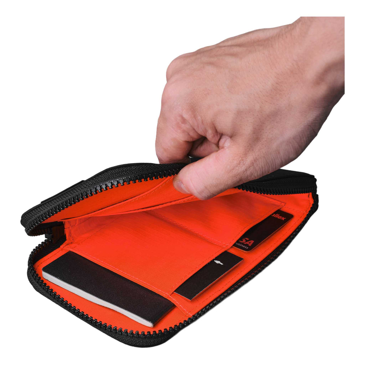 Zip Travel Wallet Alpaka AD010590118 Wallets One Size / Black | Axoflux 210D