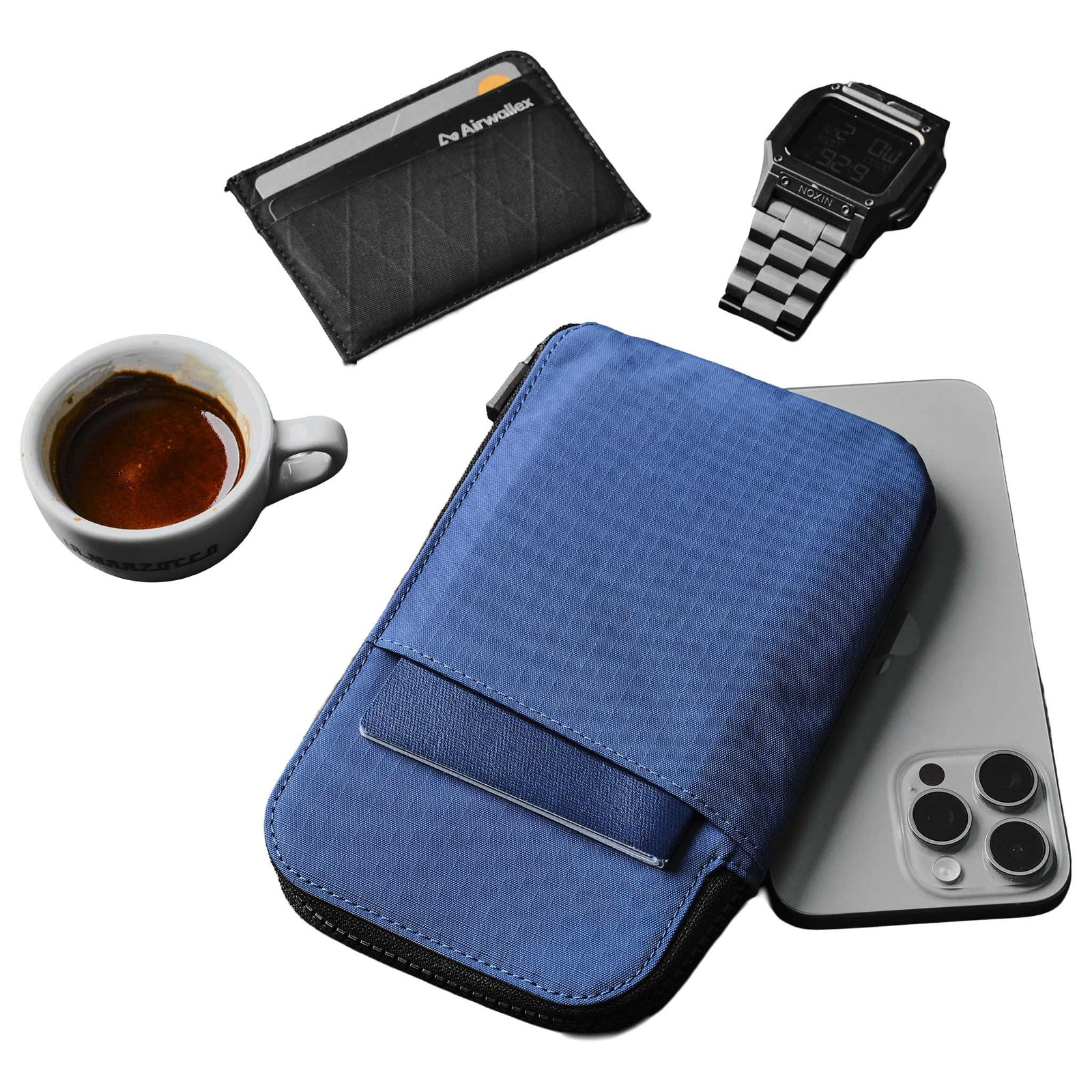 Zip Travel Wallet Alpaka AD010590618 Wallets One Size / Blue | Axoflux 210D