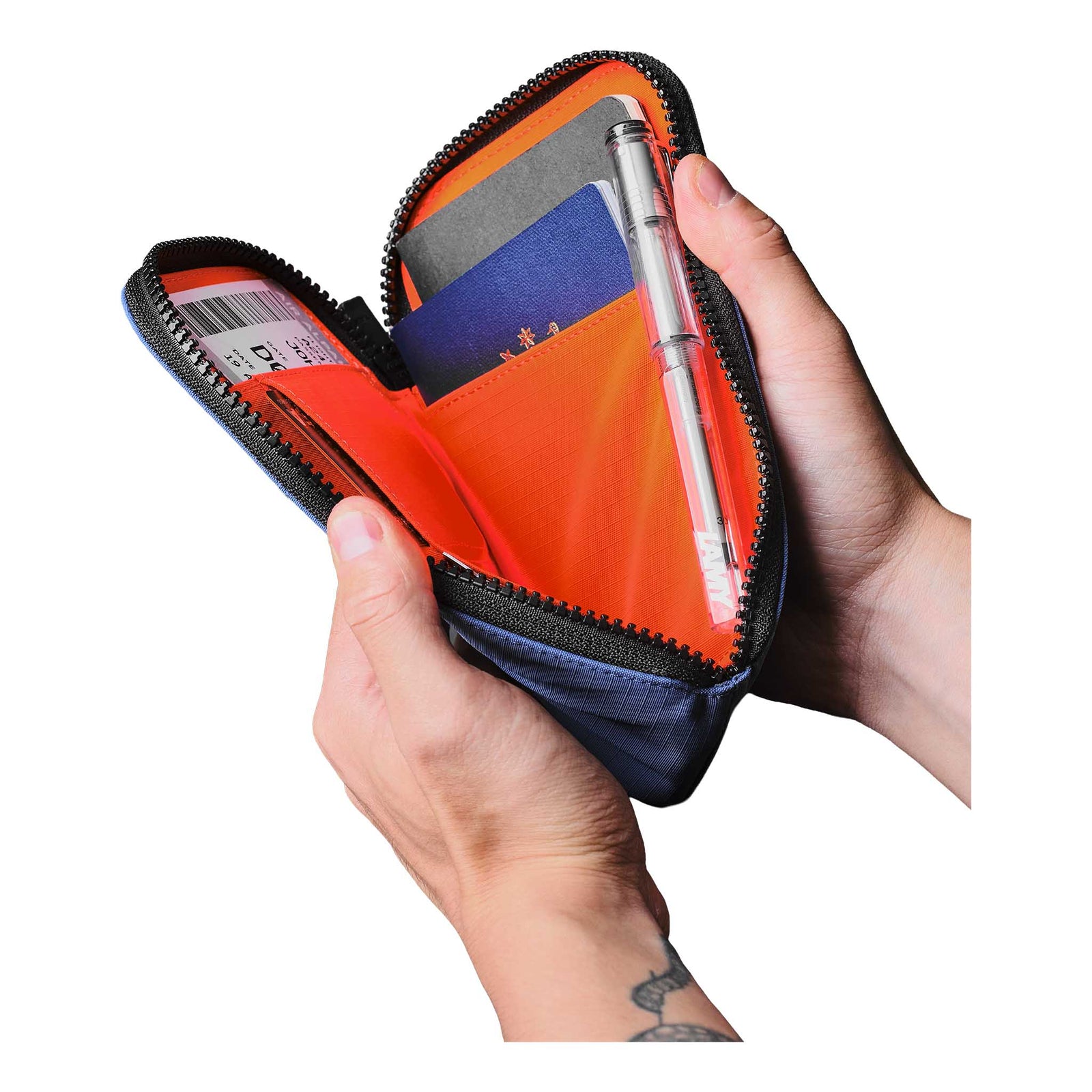 Zip Travel Wallet Alpaka AD010590618 Wallets One Size / Blue | Axoflux 210D