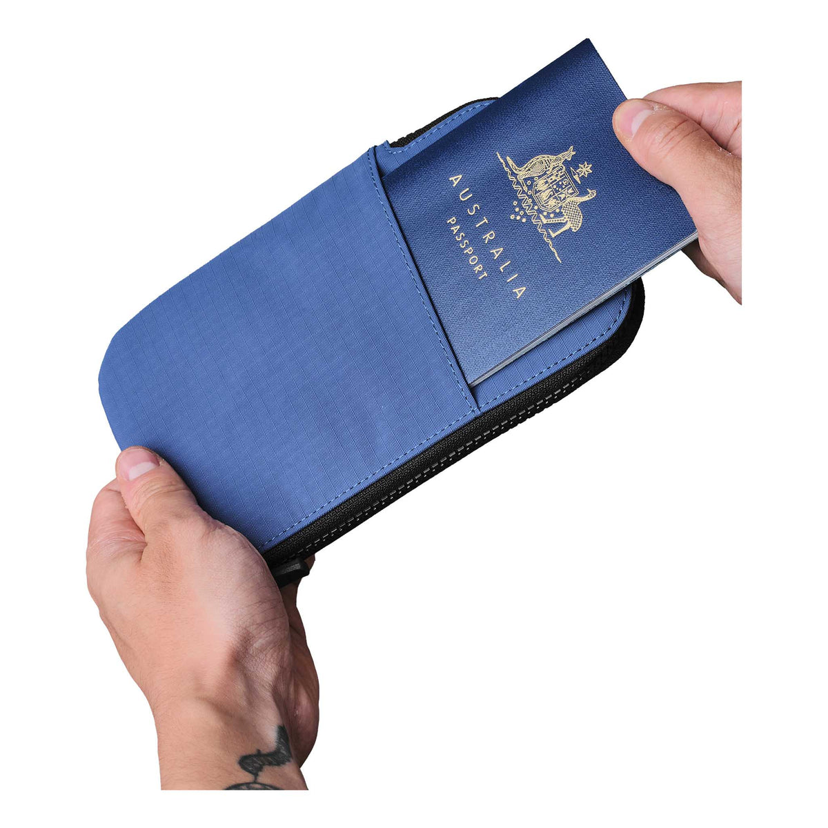 Zip Travel Wallet Alpaka AD010590618 Wallets One Size / Blue | Axoflux 210D