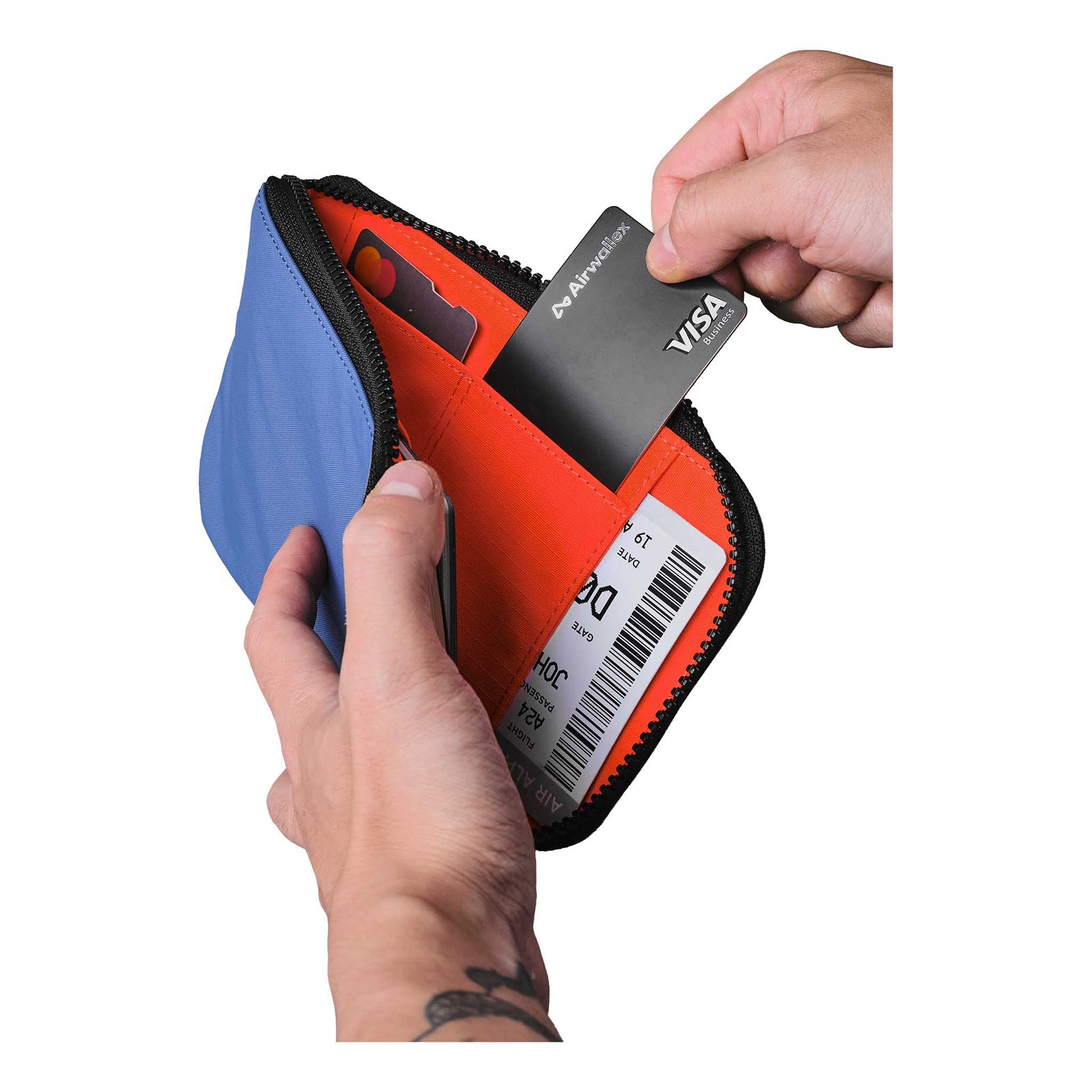 Zip Travel Wallet Alpaka AD010590618 Wallets One Size / Blue | Axoflux 210D