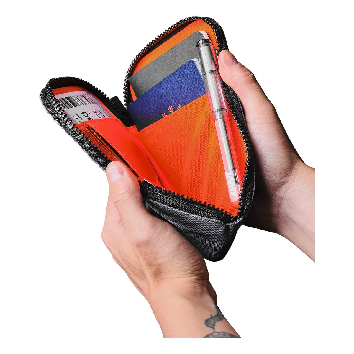 Zip Travel Wallet Alpaka AD010590218 Wallets One Size / Grey | Axoflux 210D