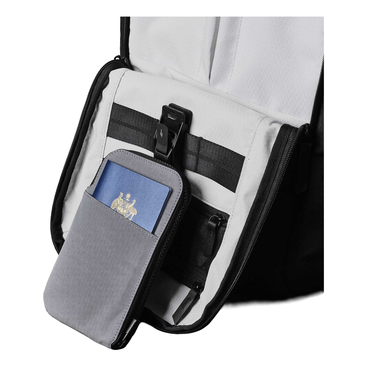 Zip Travel Wallet Alpaka AD010590218 Wallets One Size / Grey | Axoflux 210D