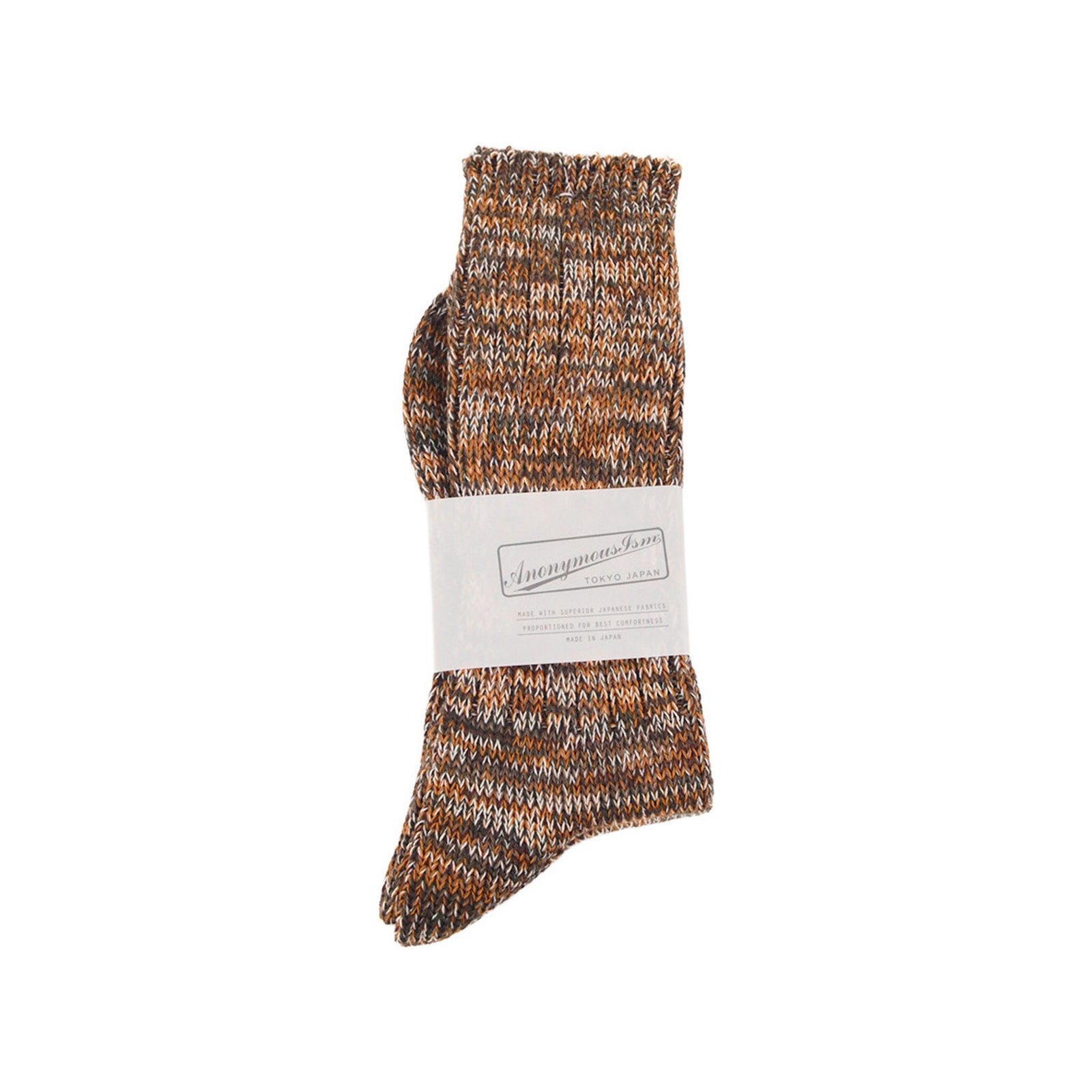 5 Colour Mix Crew Anonymous Ism Unisex Socks