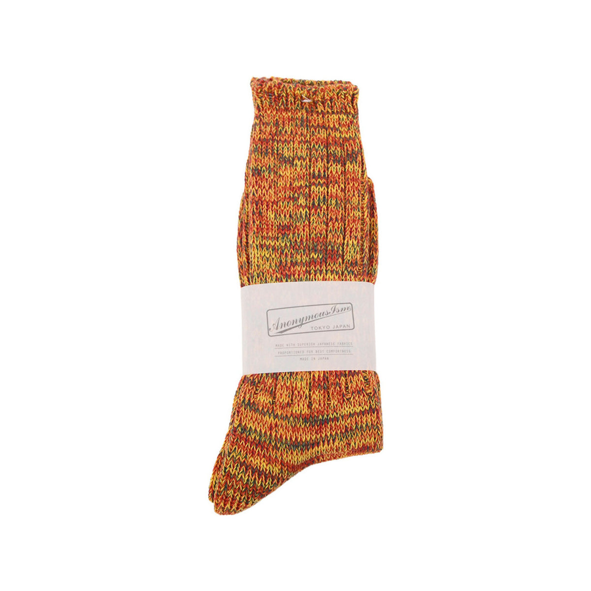 5 Colour Mix Crew Anonymous Ism Unisex Socks