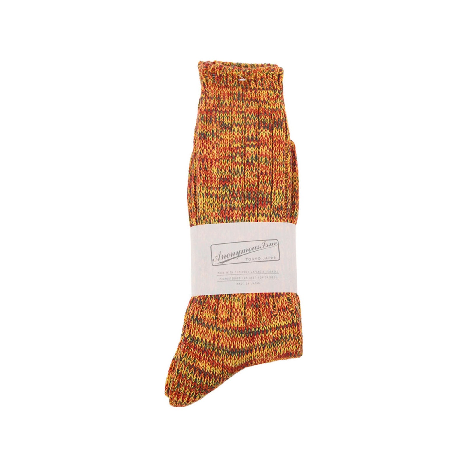 5 Colour Mix Crew Anonymous Ism Unisex Socks