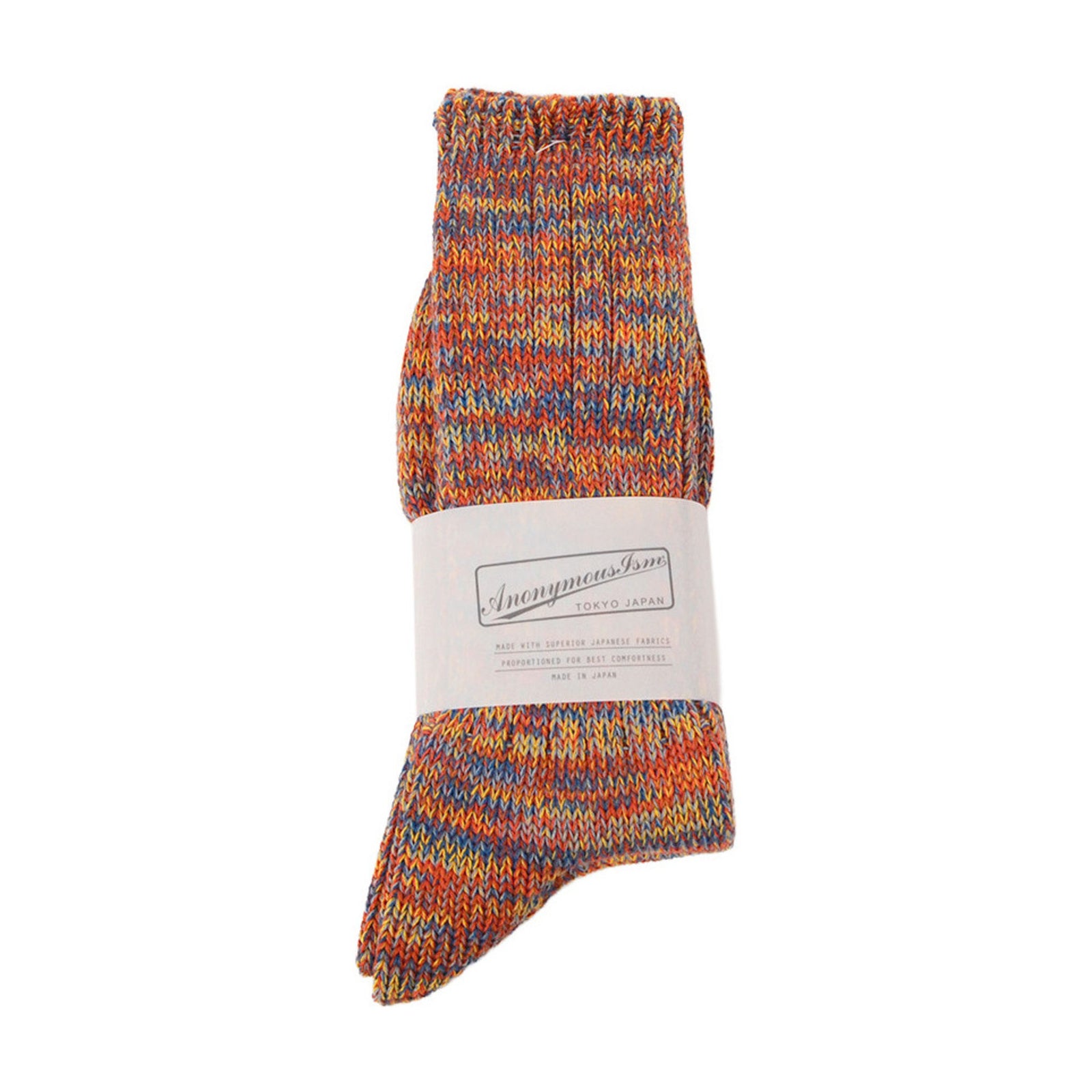 5 Colour Mix Crew Anonymous Ism Unisex Socks