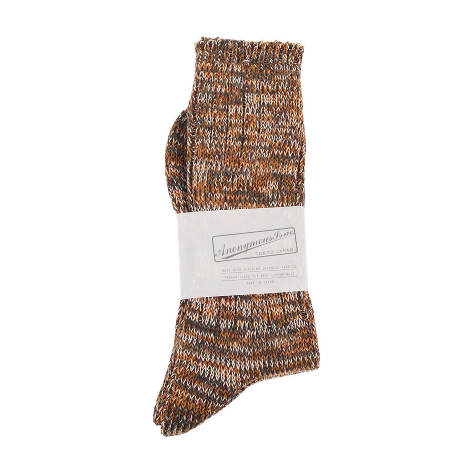 5 Colour Mix Crew Anonymous Ism Unisex Socks