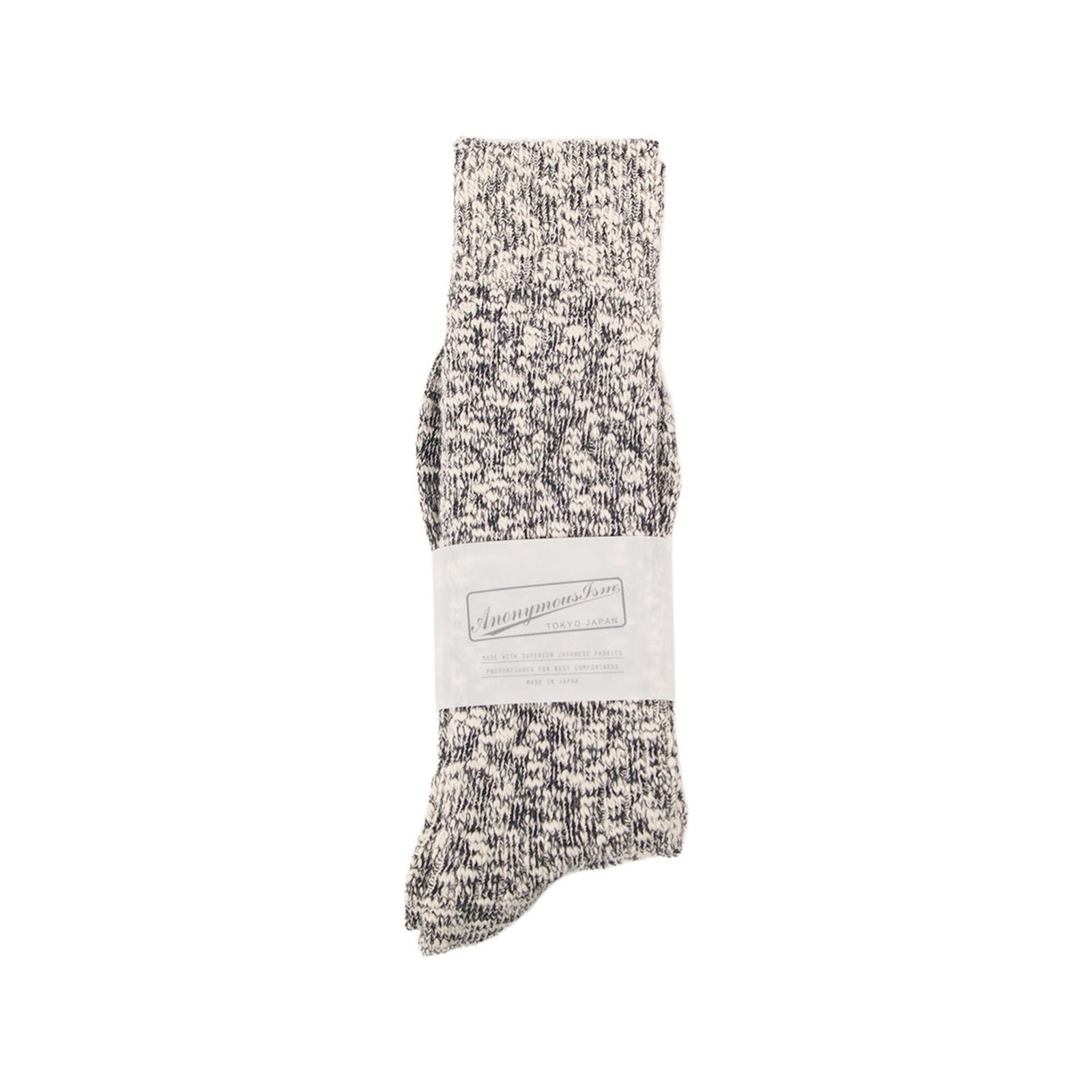 Light Slub Crew Anonymous Ism Unisex Socks
