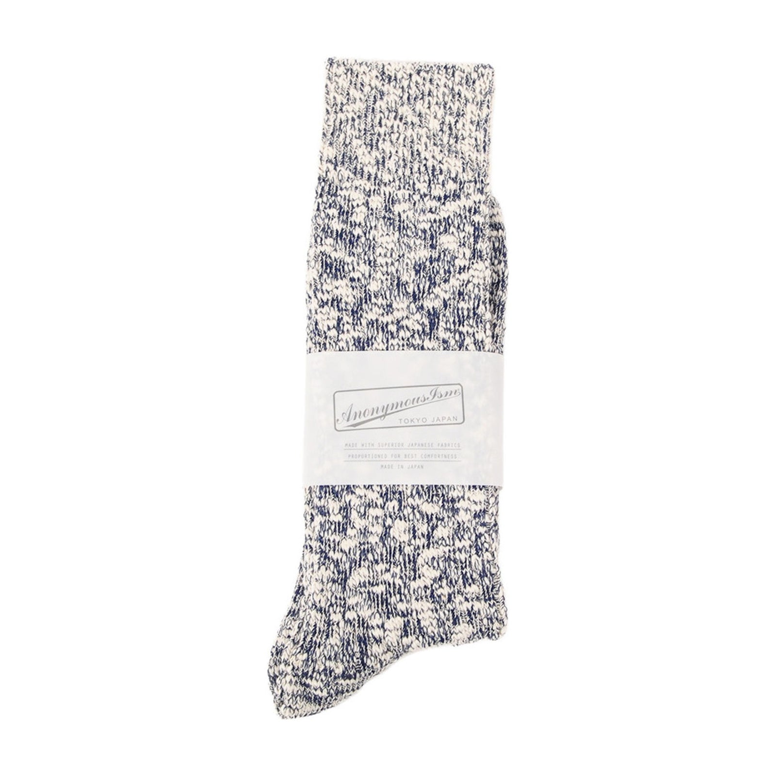 Light Slub Crew Anonymous Ism Unisex Socks