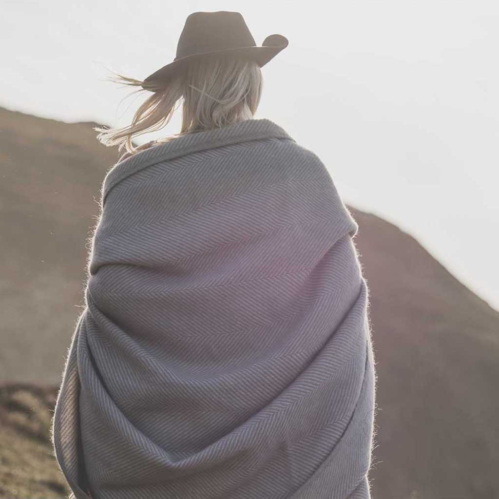 Herringbone Wool Blanket Atlantic Blankets Blankets
