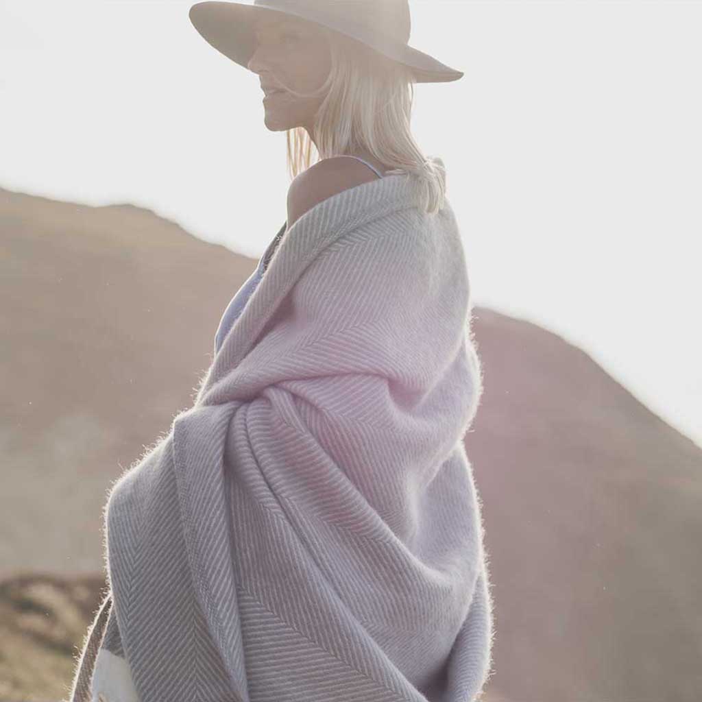 Herringbone Wool Blanket Atlantic Blankets Blankets