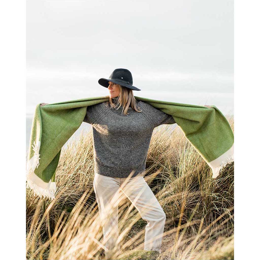 Herringbone Wool Blanket Atlantic Blankets Blankets