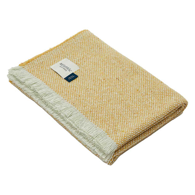 Recycled Wool Blanket Atlantic Blankets WO-RE-YE Blankets Standard / Yellow