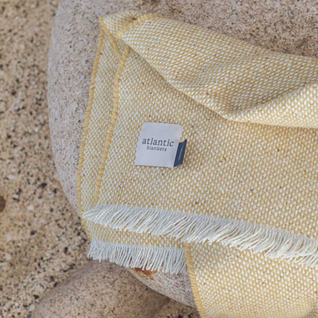 Recycled Wool Blanket Atlantic Blankets WO-RE-YE Blankets Standard / Yellow
