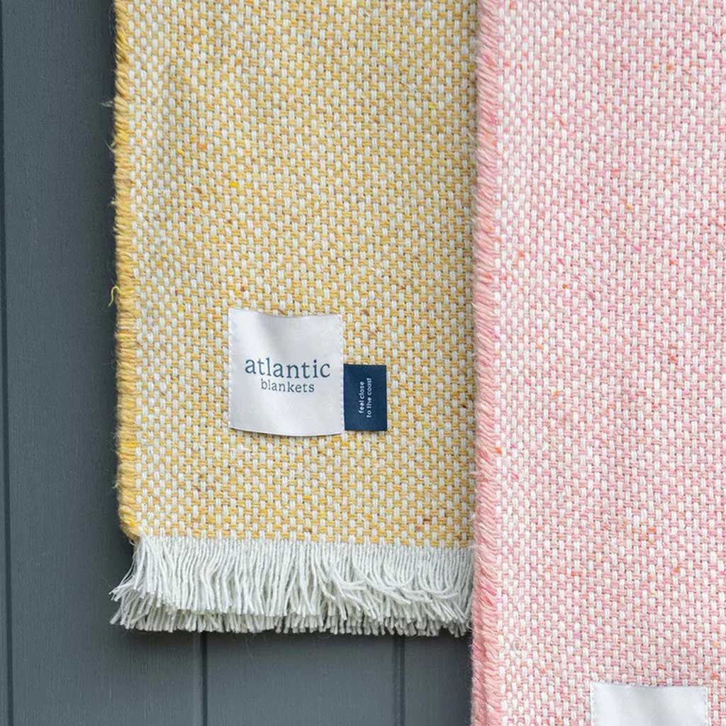 Recycled Wool Blanket Atlantic Blankets WO-RE-YE Blankets Standard / Yellow