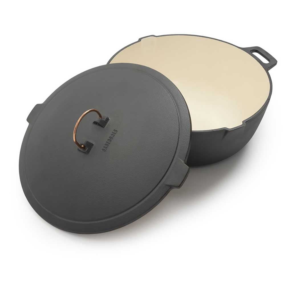 Enamel Lined Crock Pot Barebones Living CKW-1100 Pots & Pans One Size / Slate Grey