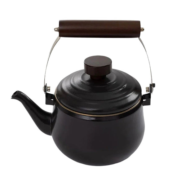 Enamel Teapot Barebones Living CKW-379 Teapots One Size / Slate Grey