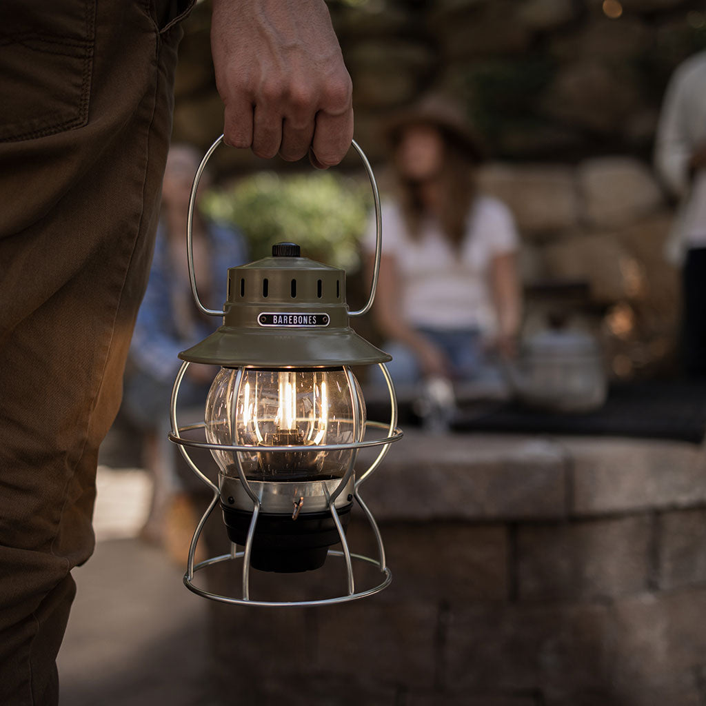 Railroad Lantern Barebones Living LIV-281 Lanterns One Size / Olive Drab