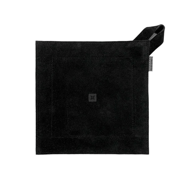 Suede Leather Hot Pad Barebones Living CKW-411 Cooking Accessories One Size / Black