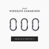 Wiregate Carabiner Barebones Living STR-626 Keyrings Small / Gunmetal