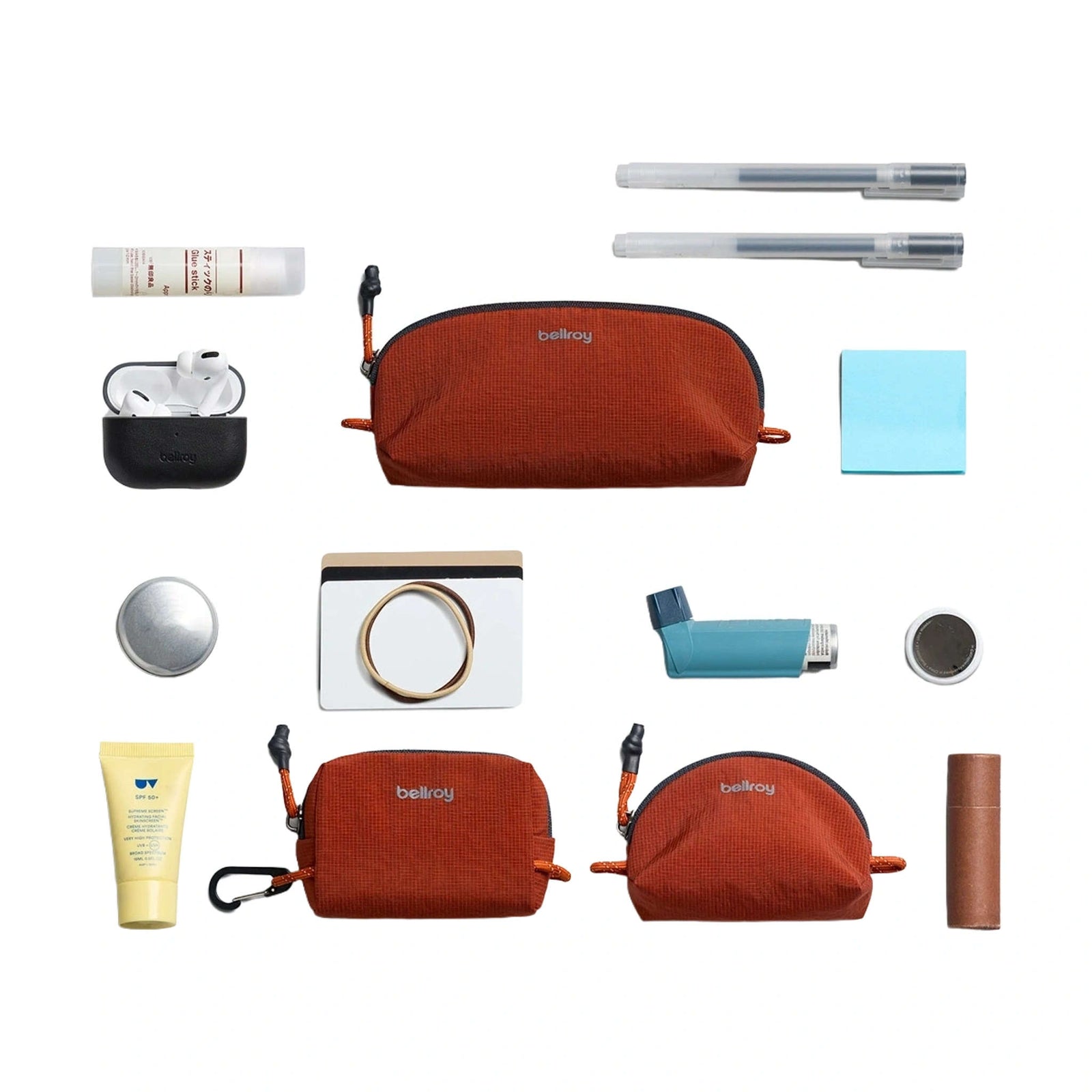 Lite Pocket Trio Bellroy ELPB-CLY-234 Packing Cubes One Size / Clay