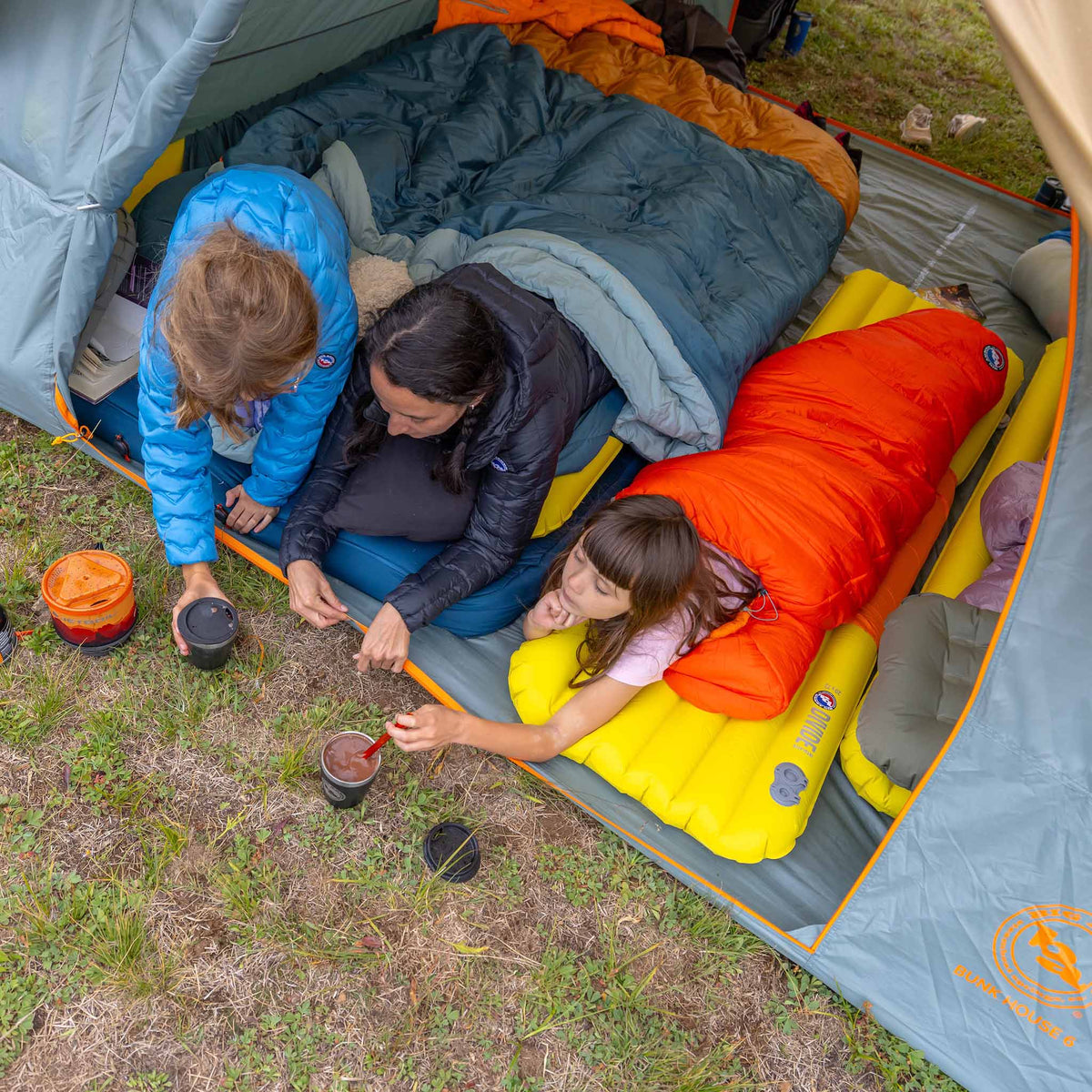 Bunk House 6 Big Agnes TBUNK625 Tents 6P / Prairie Sand/Chinois Green